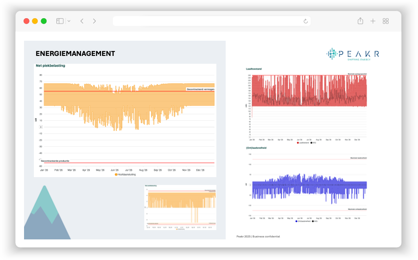 energiemanagement dashboard Peakr